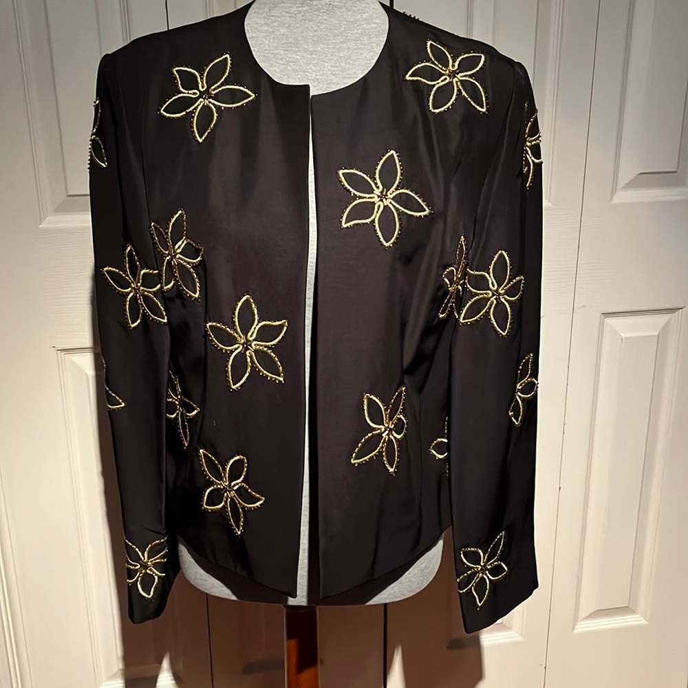 EUC Maggy L black jacket, size 14